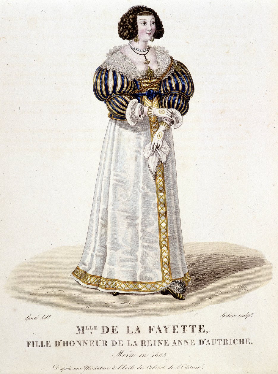 Marie-Madeleine Pioche de La Vergne, Contessa de Lafayette (Madame de la Fayette) (1634-1693), dama d