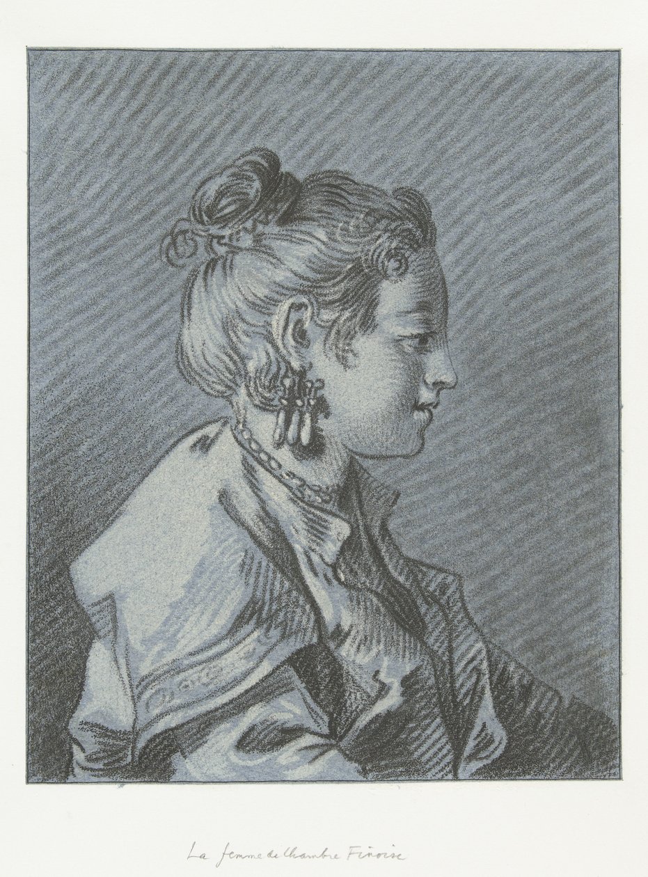 Ritratto di una cameriera finlandese da Louis Marin Bonnet