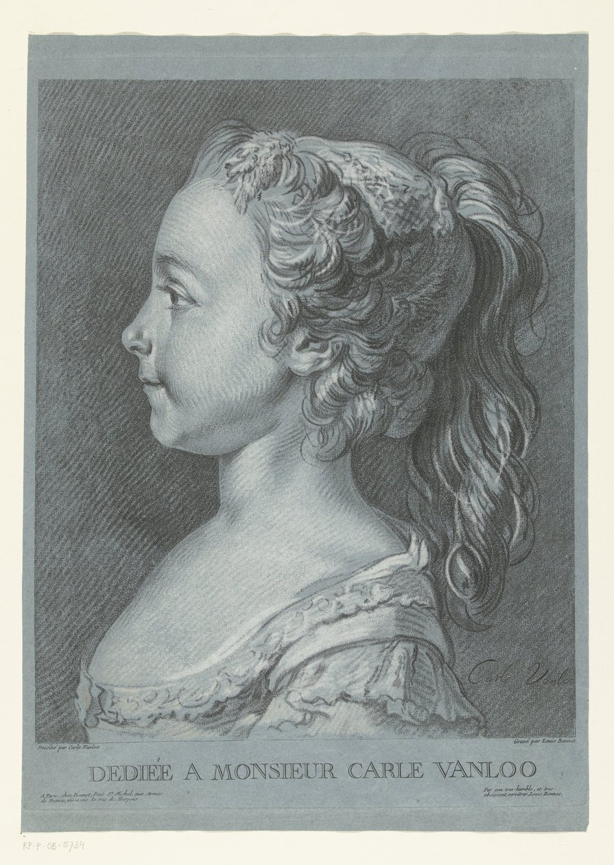 Ritratto di una giovane ragazza da Louis Marin Bonnet