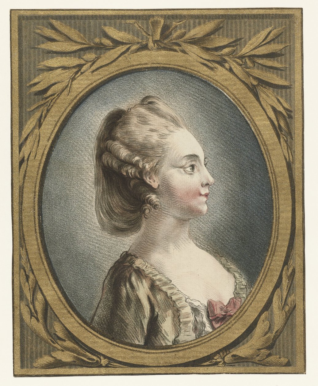 Ritratto di una giovane donna da Louis Marin Bonnet