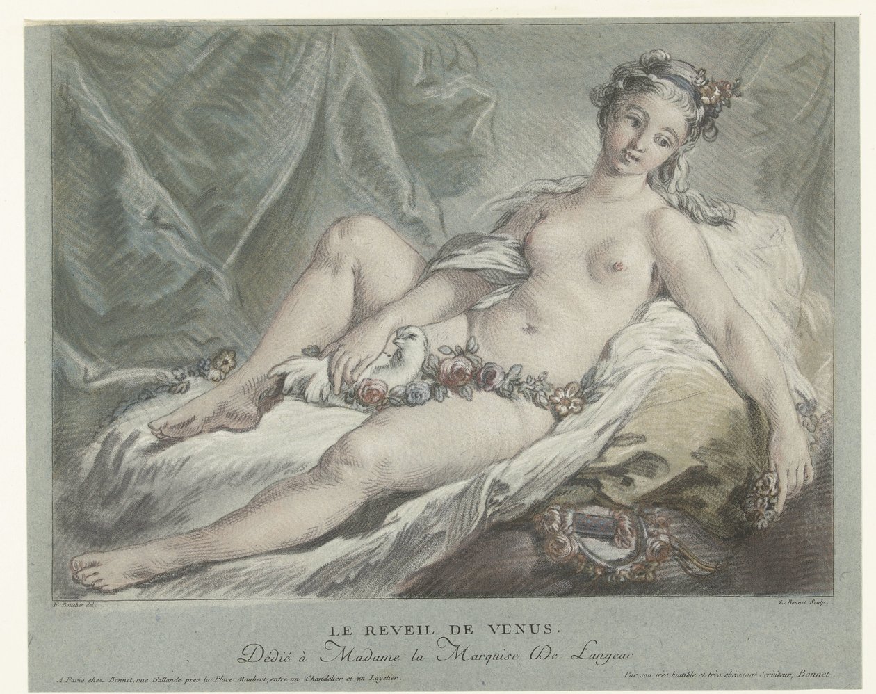 Venere si sveglia da Louis Marin Bonnet