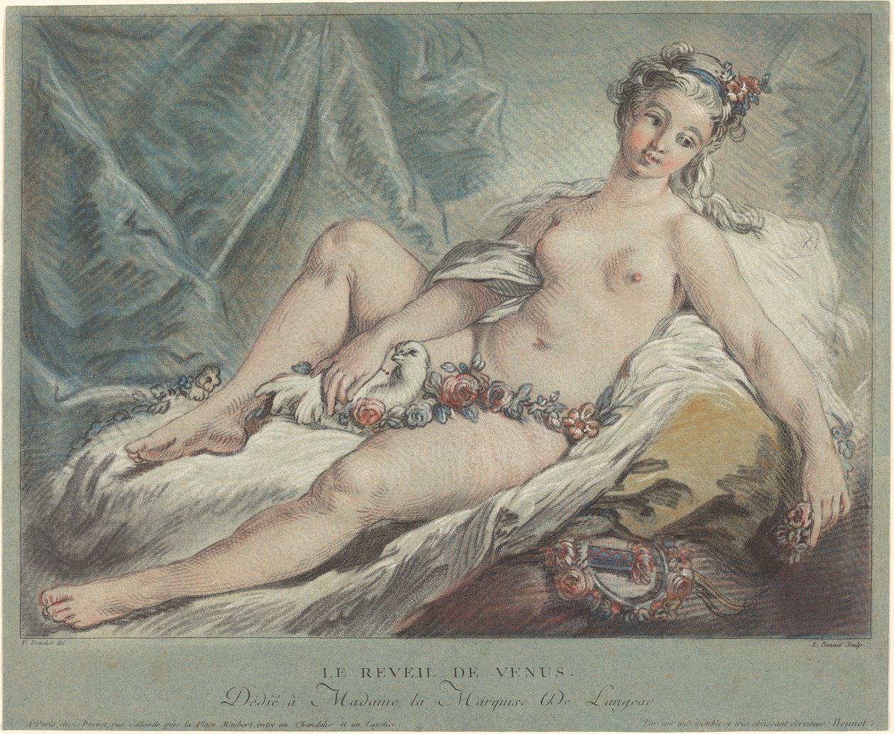 Il Risveglio di Venere da Louis Marin Bonnet after François Boucher