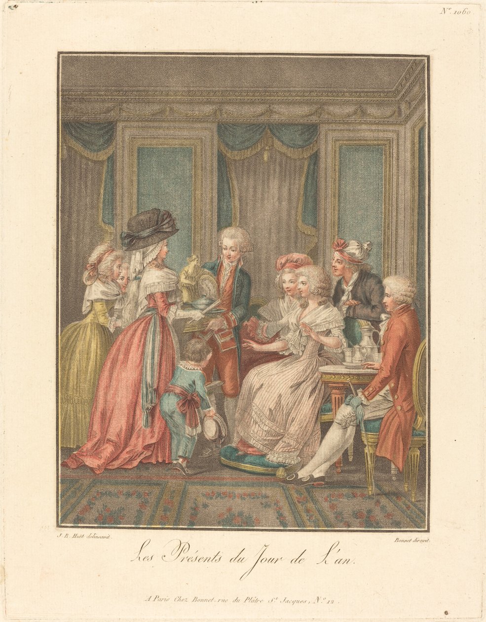 I regali del giorno di Capodanno da Louis Marin Bonnet after Jean Baptiste Hüet, I