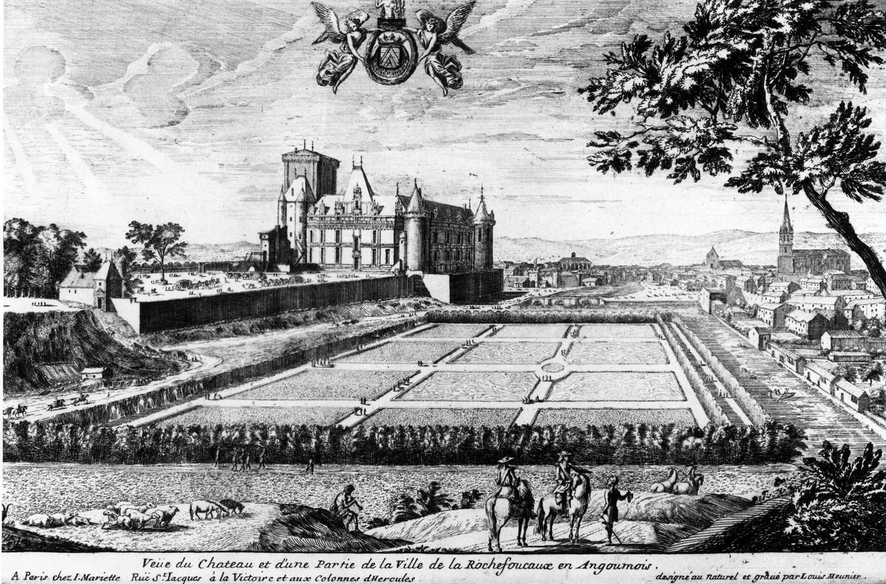Château de la Rochefoucauld a Liancourt da Louis Meunier