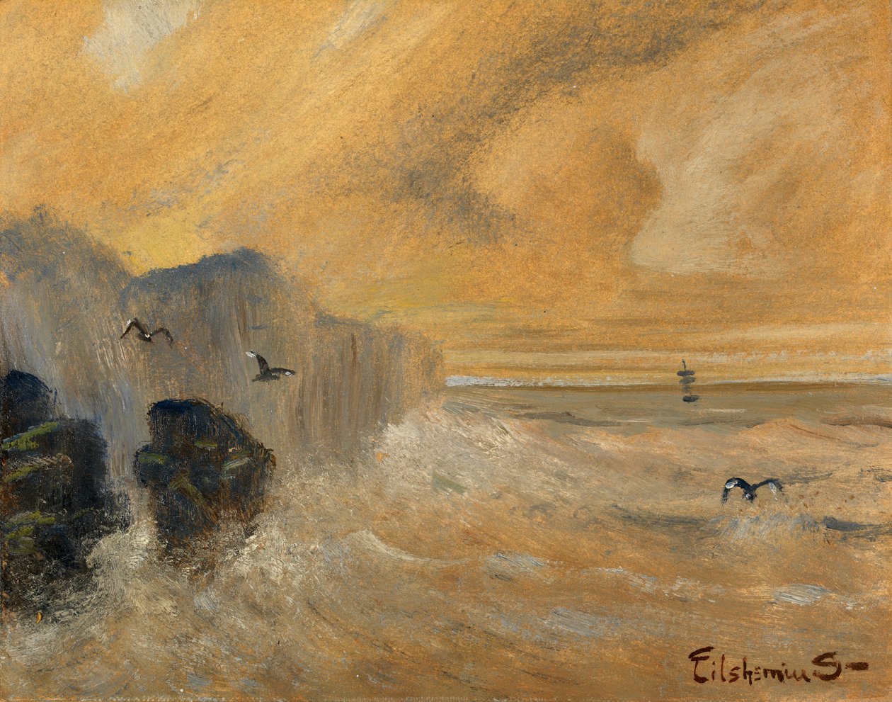 Costa rocciosa da Louis Michel Eilshemius