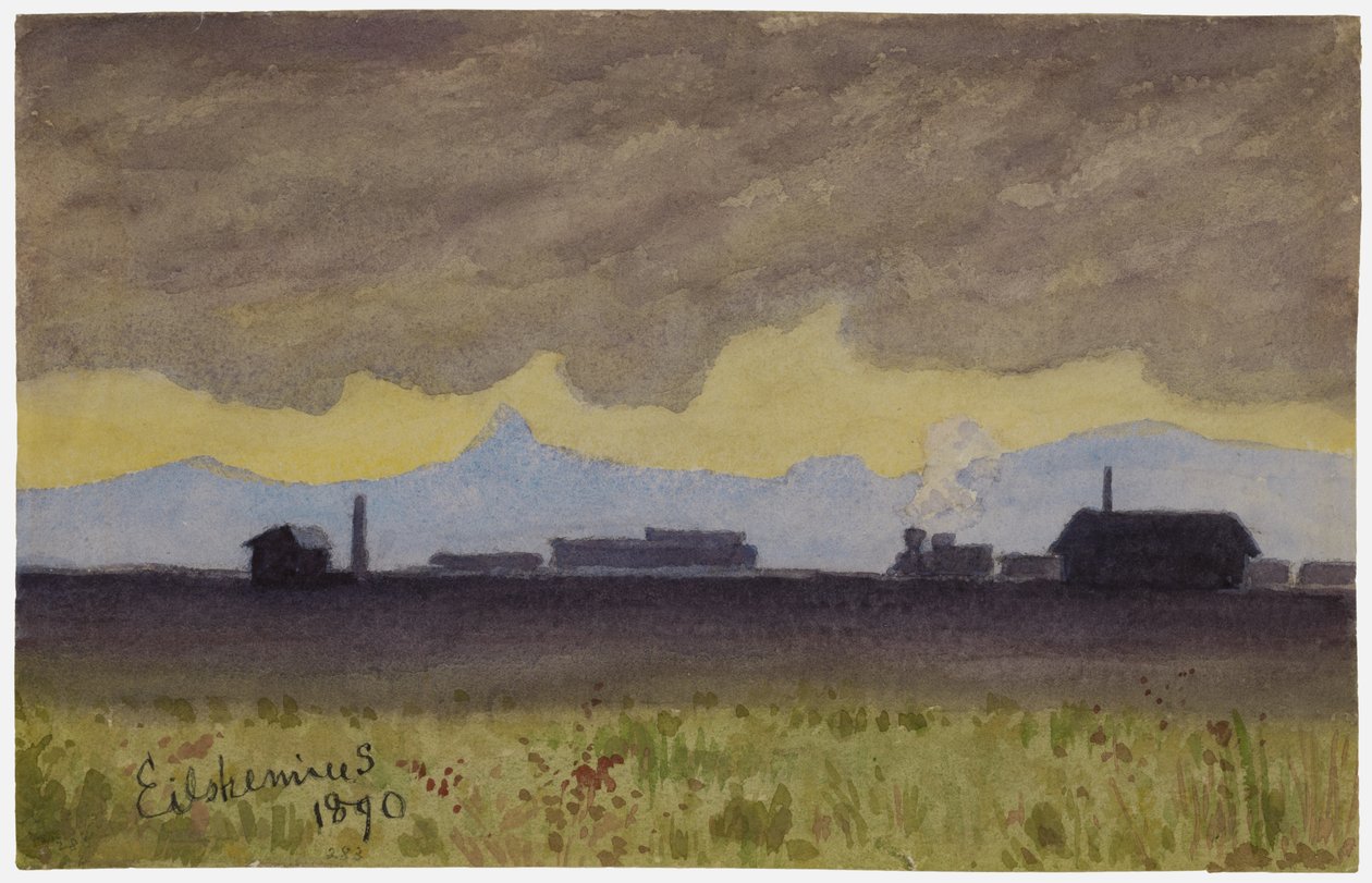 Paesaggio ferroviario in Arizona da Louis Michel Eilshemius