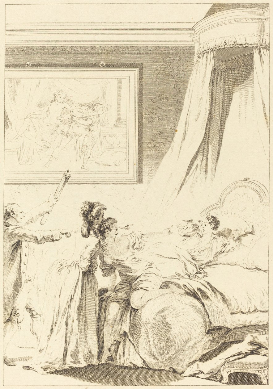 Le gascon puni da Louis Michel Halbou and Antoine Jean Duclos after Jean Honoré Fragonard