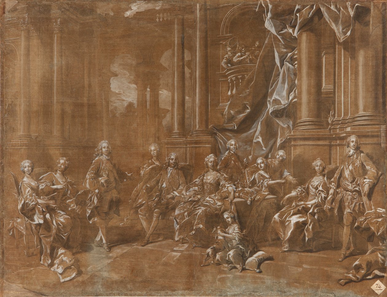 La famiglia di Philip V. da Louis Michel van Loo