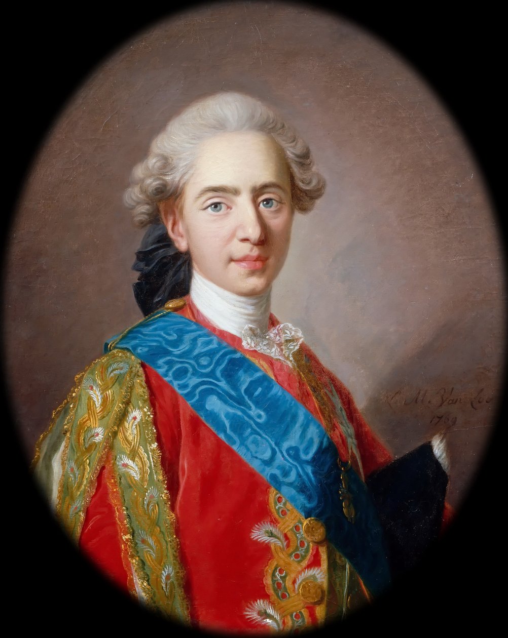 Louis-Auguste, duca di Berry 1754-1793, futuro Luigi XVI, Re di Francia da Louis Michel van Loo