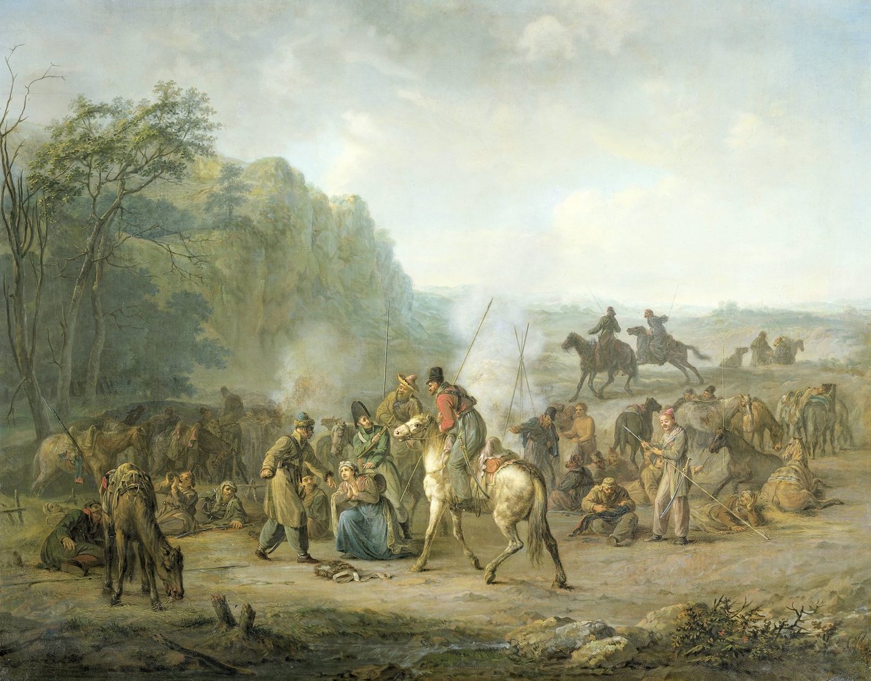 Bivacco cosacco, 1813 da Louis Moritz