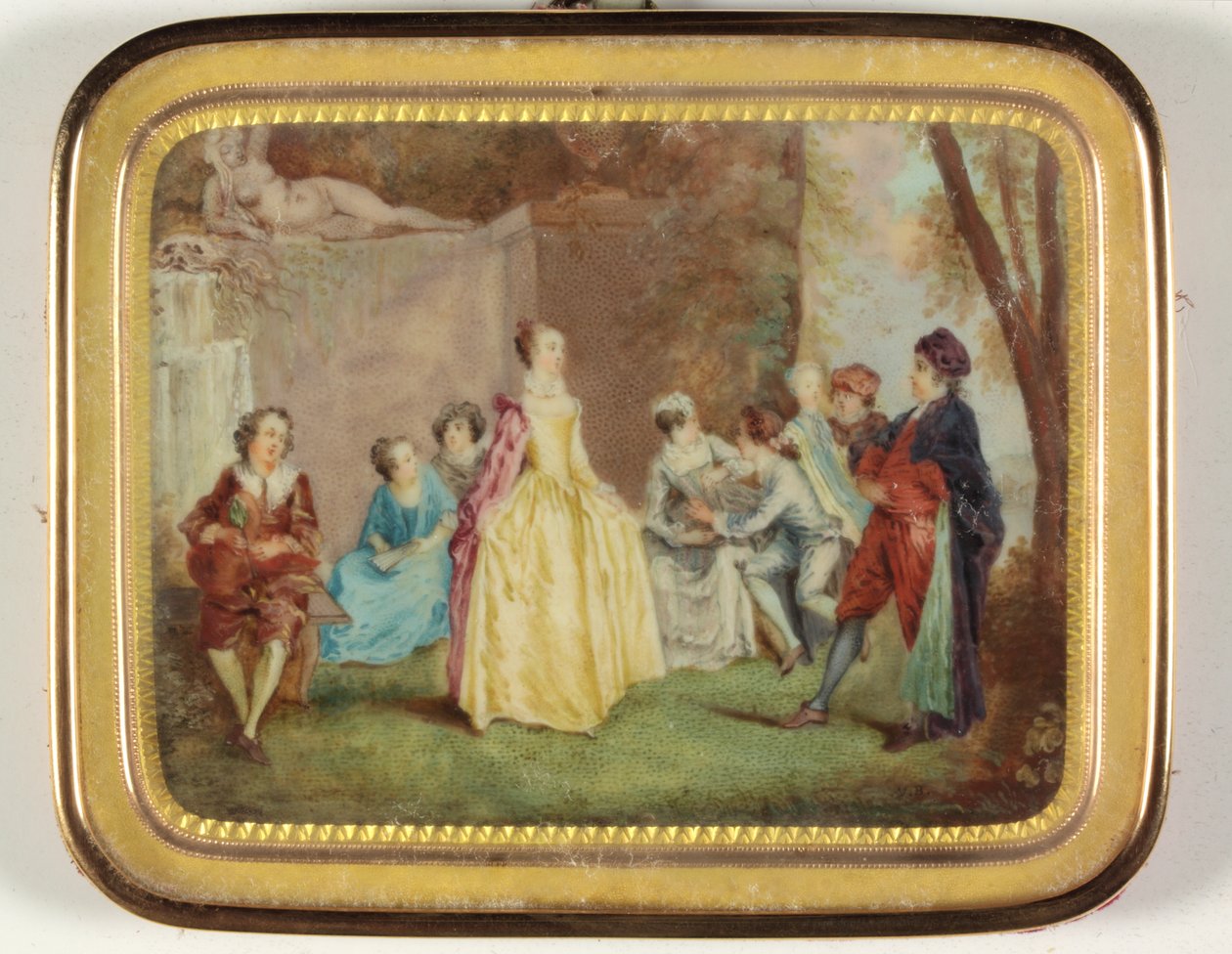Festa campestre (smalto) da Louis Nicolas van (manner of) Blarenberghe