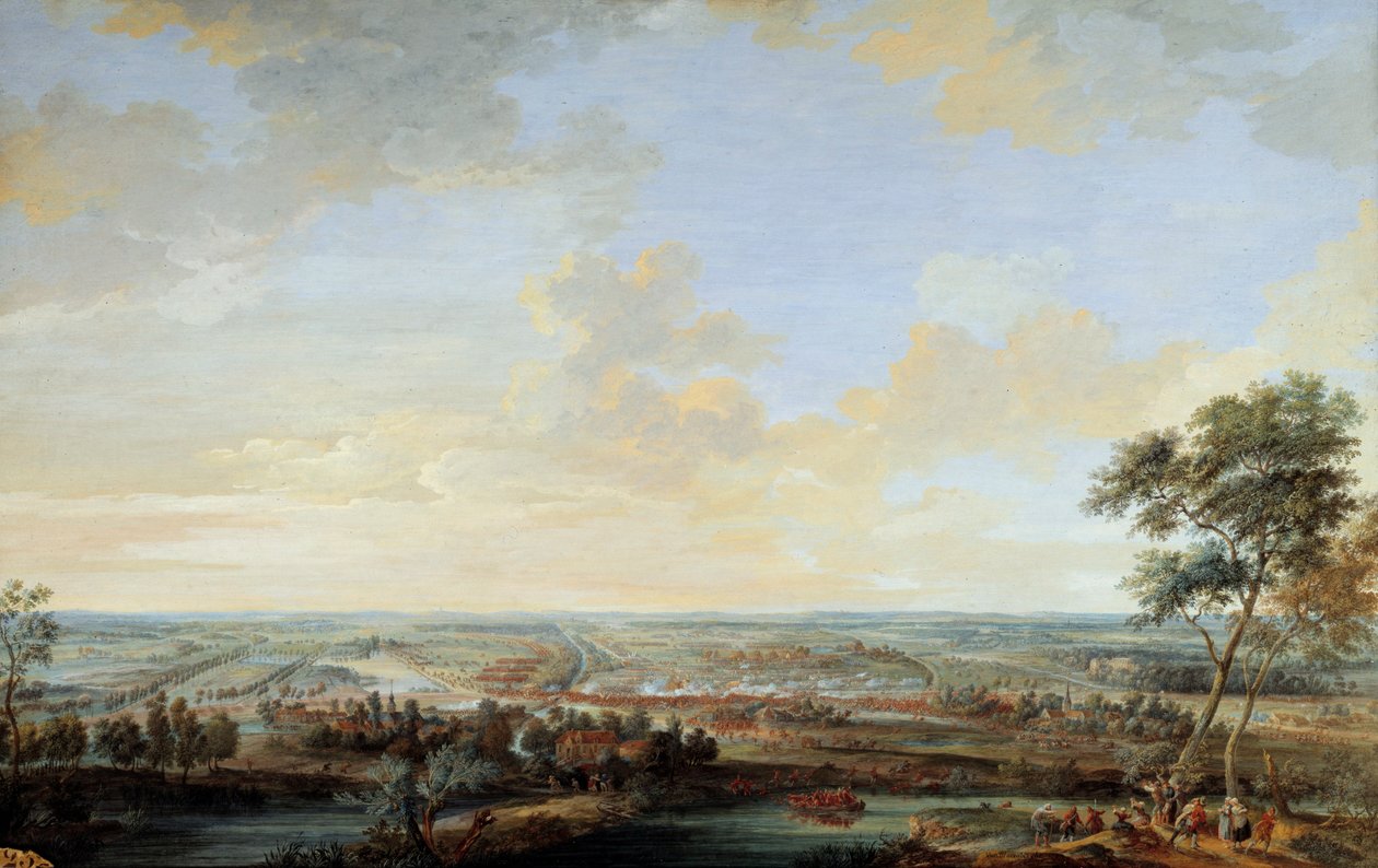 Guerra di successione austriaca (1741-1748): Battaglia di Melle vinta dal Visconte di Chayla, 9 luglio da Louis Nicolas van Blarenberghe