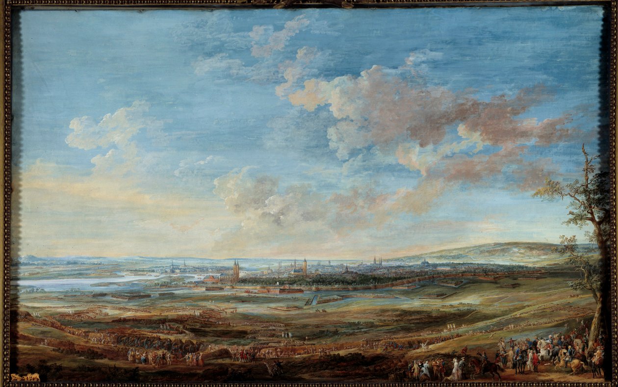 Guerra di successione austriaca (1741-1748): Assedio della città di Maastricht dal 16 aprile al 10 maggio 1748 da Louis Nicolas van Blarenberghe