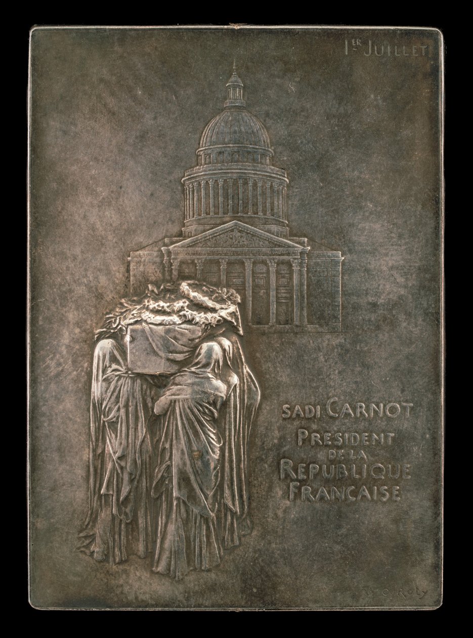 Il corpo del presidente Sadi Carnot portato al Panthéon [dritto], 1894 da Louis Oscar Roty
