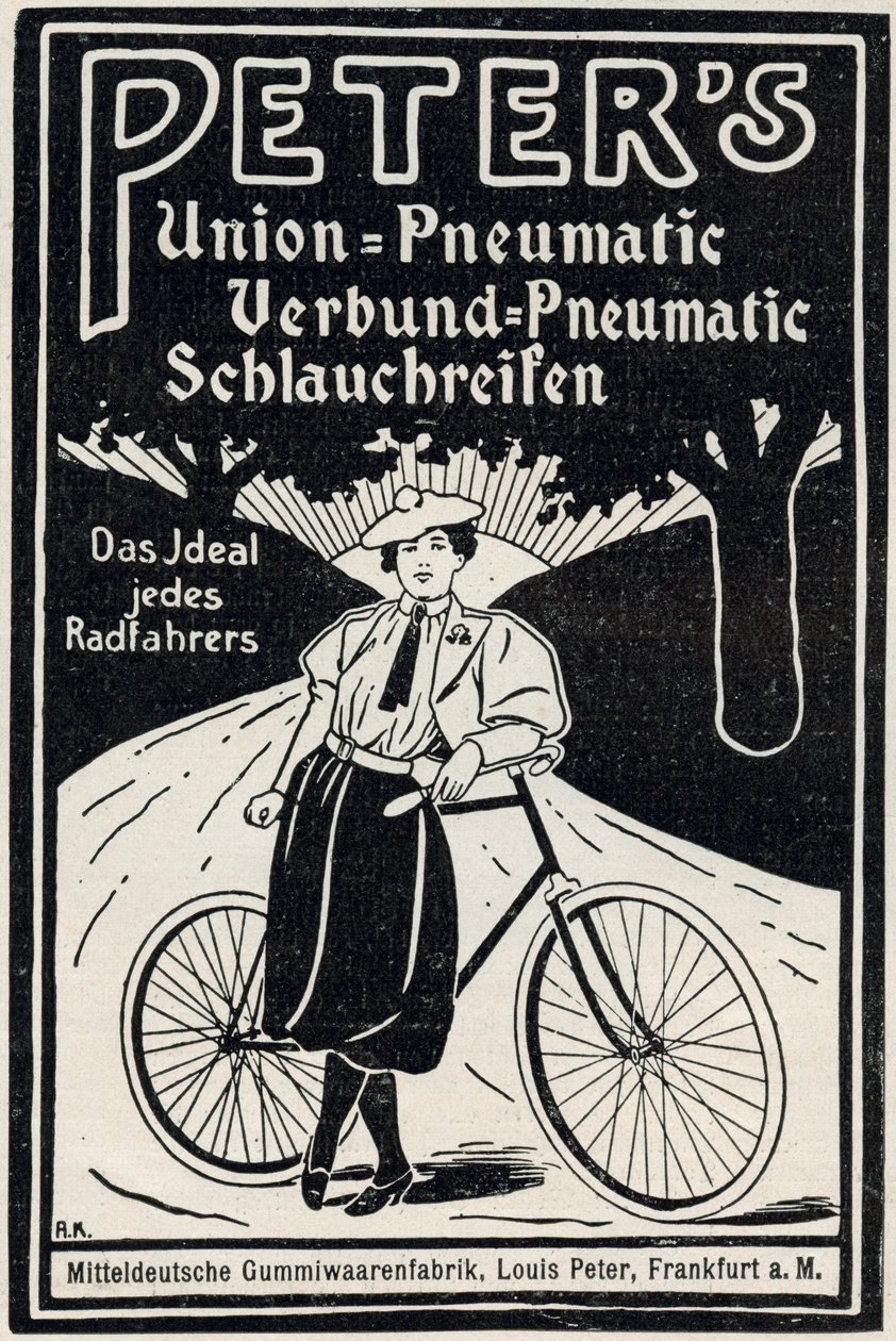 Pubblicità per pneumatici per biciclette Peter