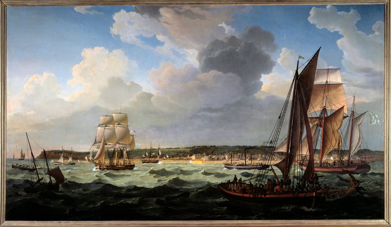 Il Havre dal mare da Louis Philippe Crepin