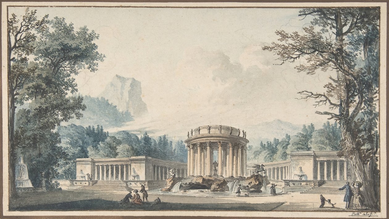 Progetto per una decorazione di festa, n.d. da Louis Pierre Baltard