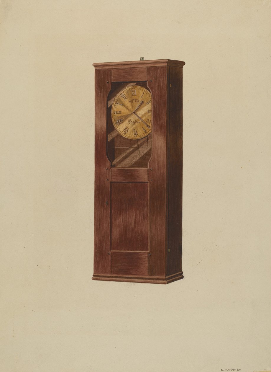 Orologio da mensola, c. 1937 da Louis Plogsted