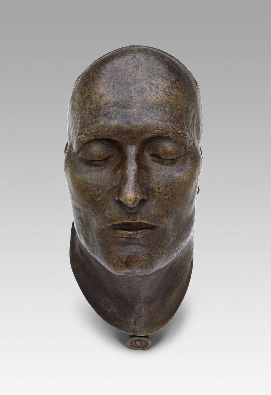 Maschera mortuaria di Napoleone, modellata 1821 fusa 1833 da Louis Richard