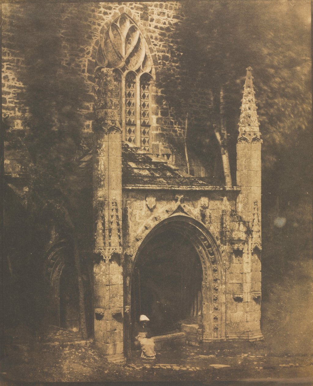 Fontana di Notre-Dame a Saint-Brieuc, Bretagna, c. 1853 da Louis Rémy Robert
