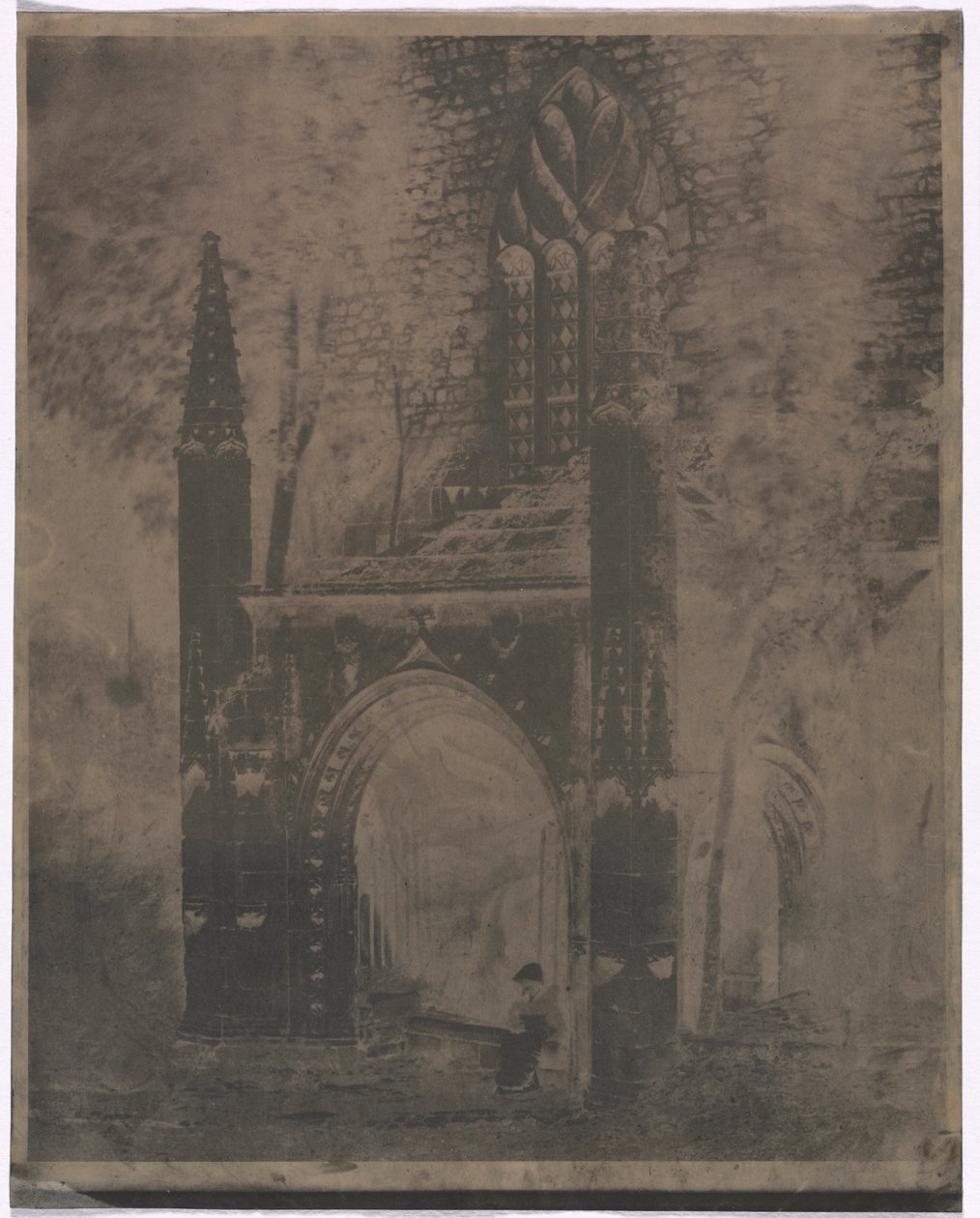 Fontana di Notre Dame a Saint-Brieuc, Bretagna da Louis Rémy Robert
