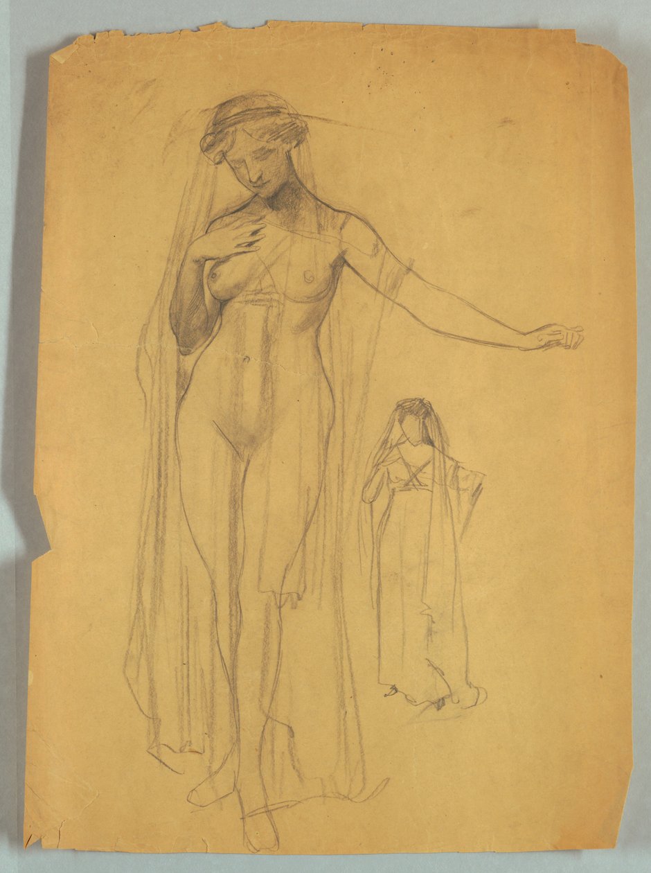 Studio di Figura Nuda Velata da Louis Schaettle