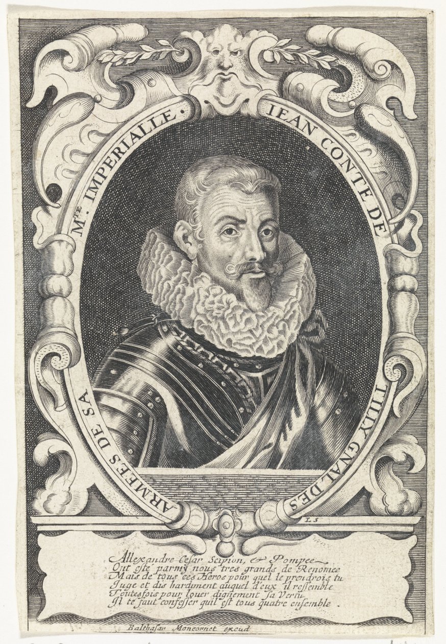 Ritratto di Johann Tserclaes, Conte di Tilly da Louis Spirinx