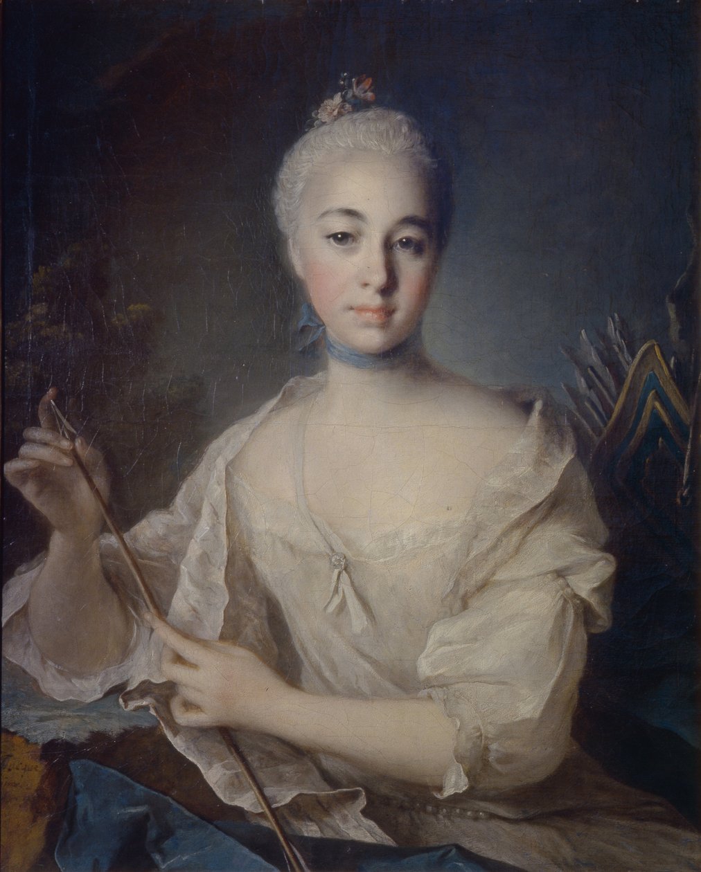 Ritratto della contessa Anna Vorontsova 1743-1769, ca 1758 da Louis Tocqué