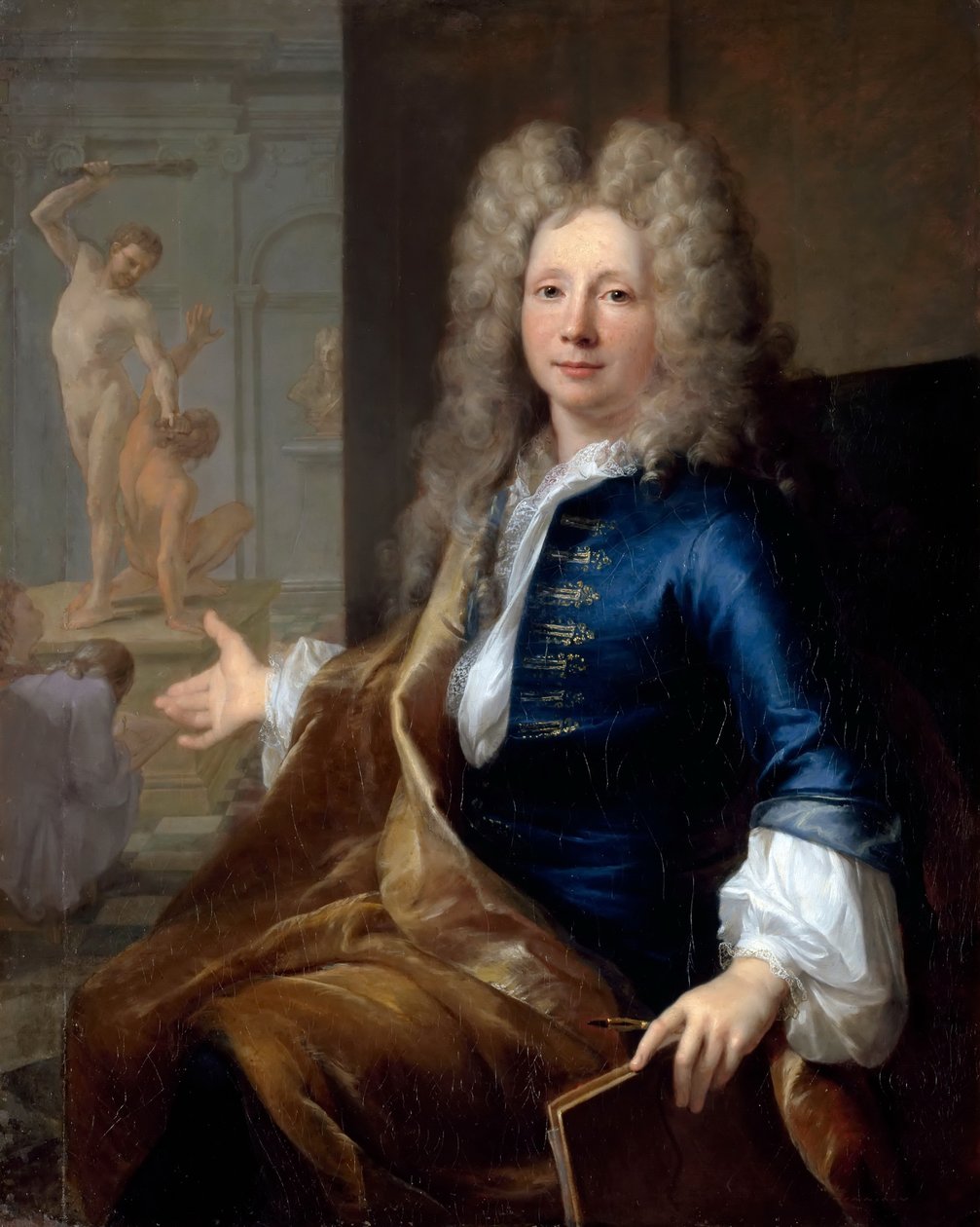 Ritratto di Louis Boullogne il Giovane 1654-1733 da Louis Tocqué