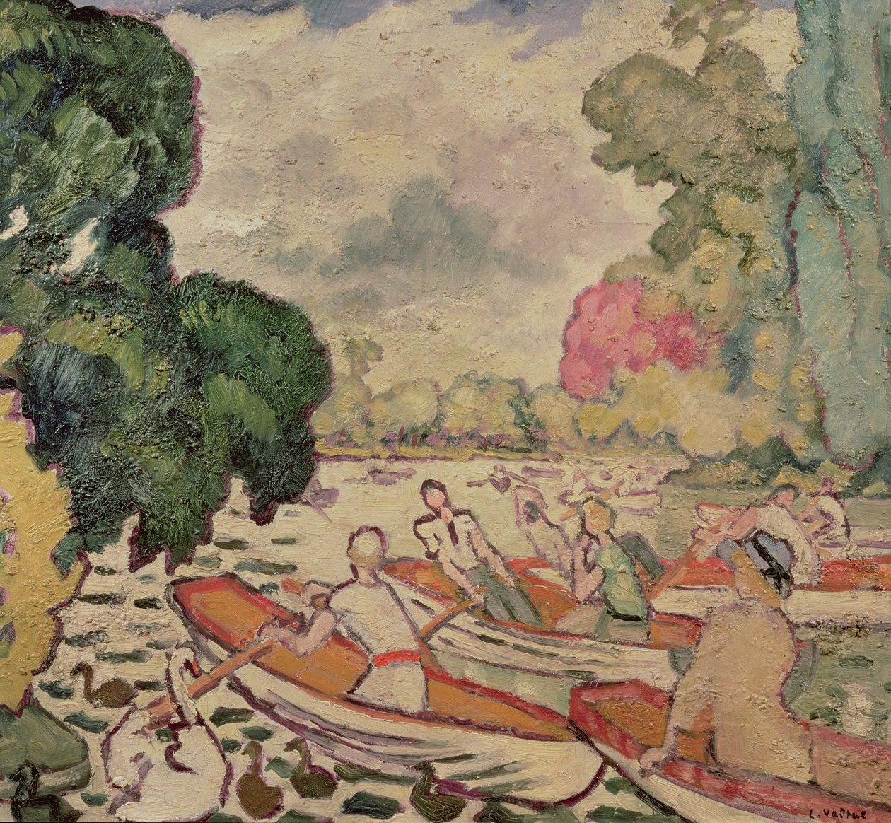 Barche nel Bois de Boulogne da Louis Valtat