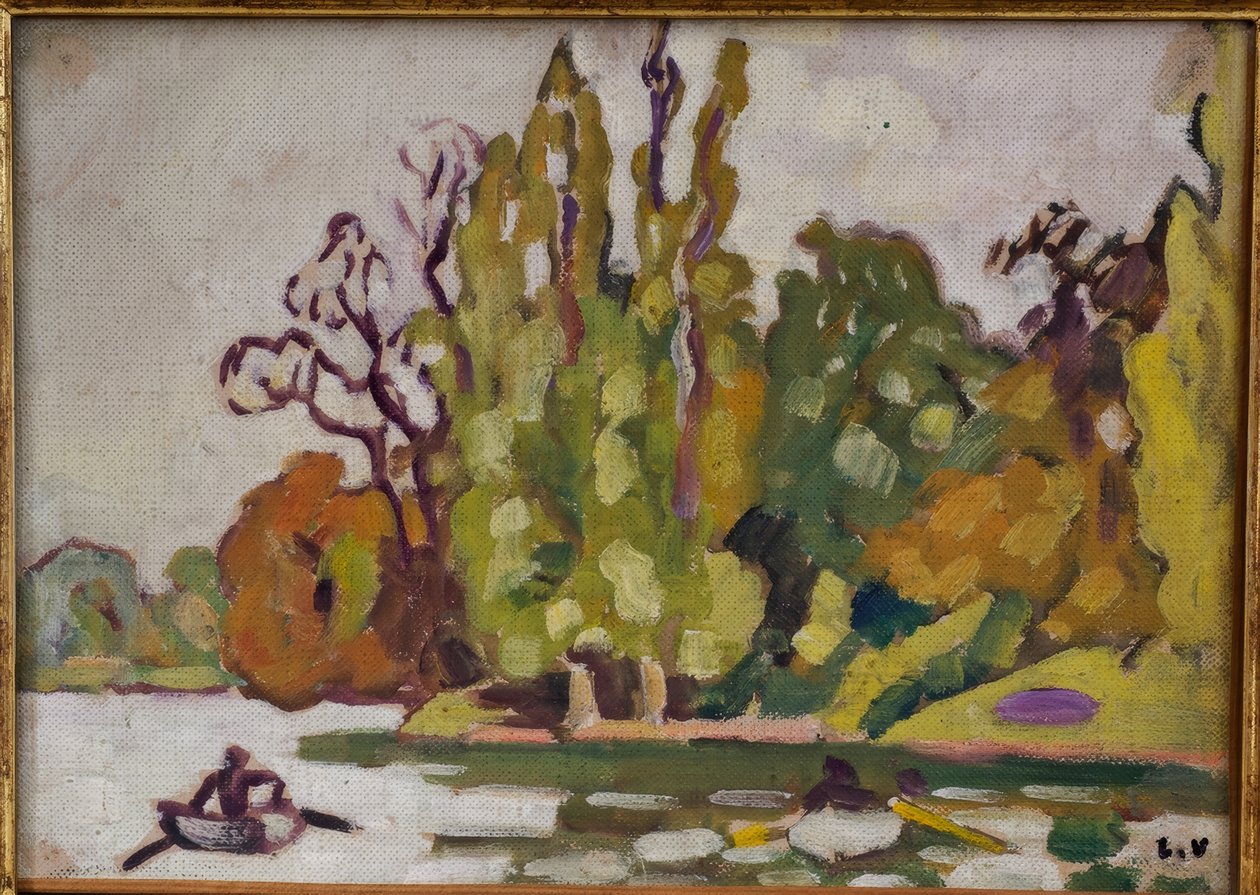 Barche sul lago Bois de Boulogne da Louis Valtat