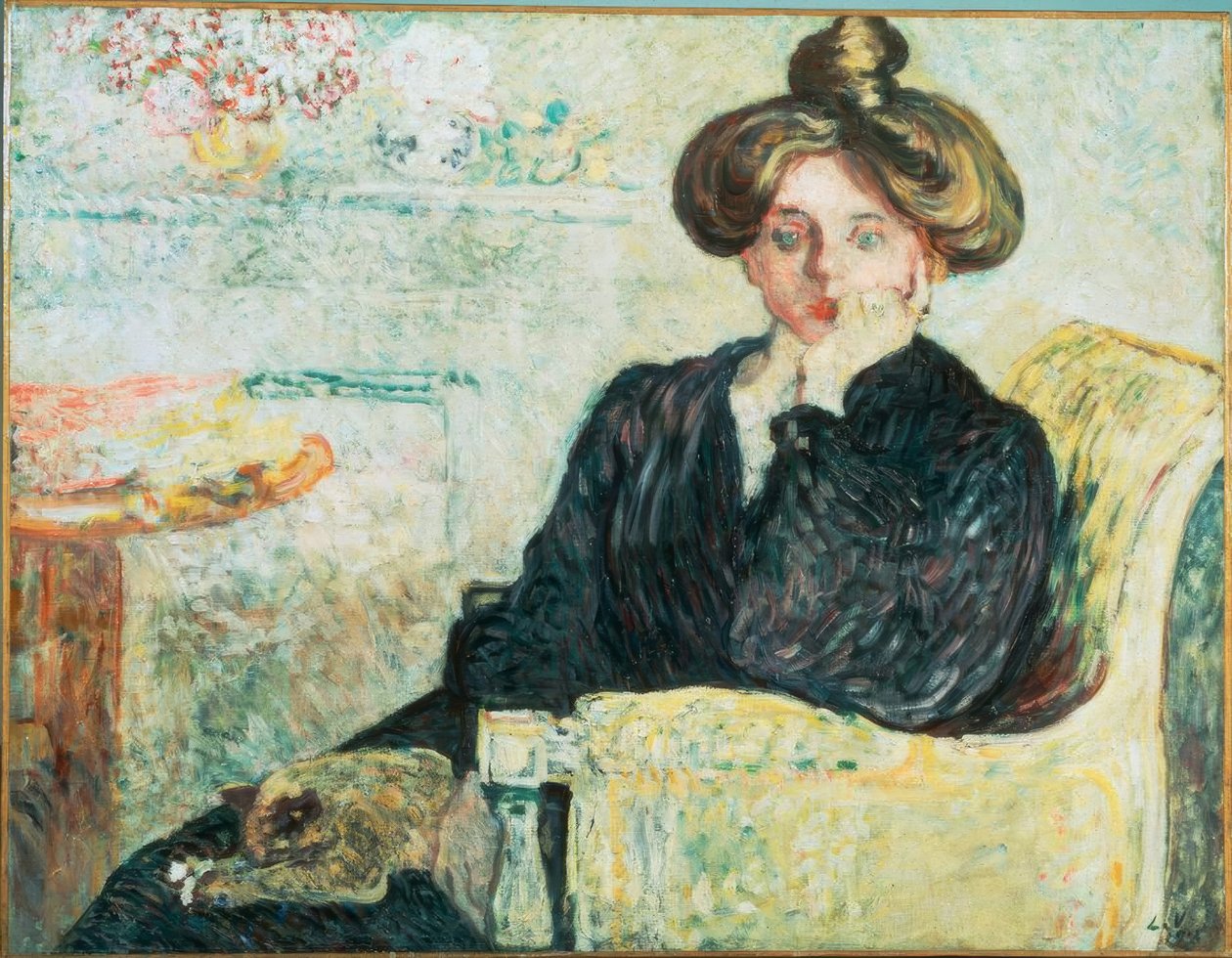 Louis Valtat, "Jeune femme pensive" / Olio su tela, 1903 da Louis Valtat