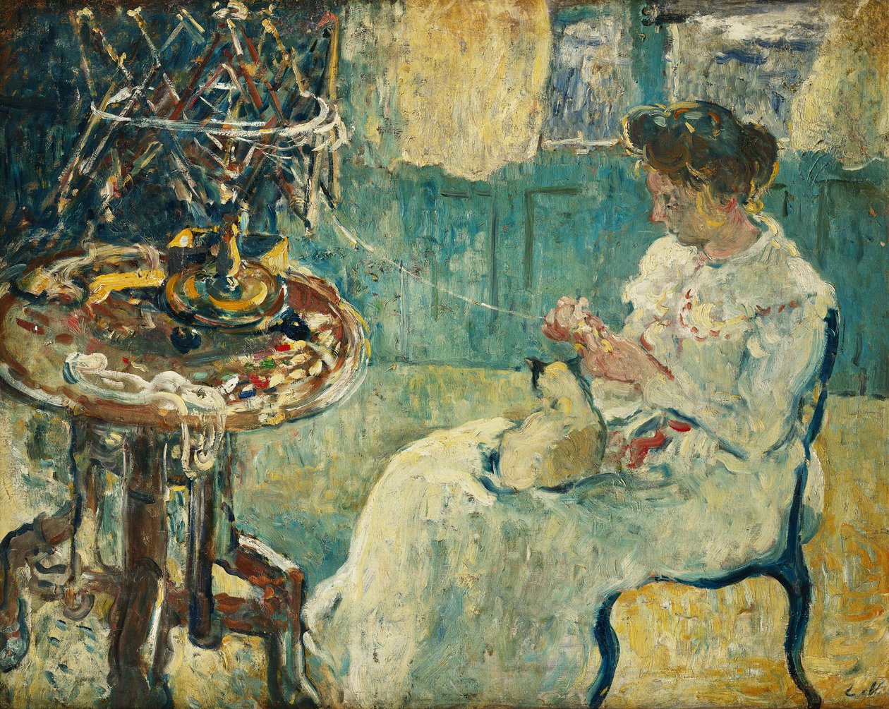 Donna con rocchetto da Louis Valtat
