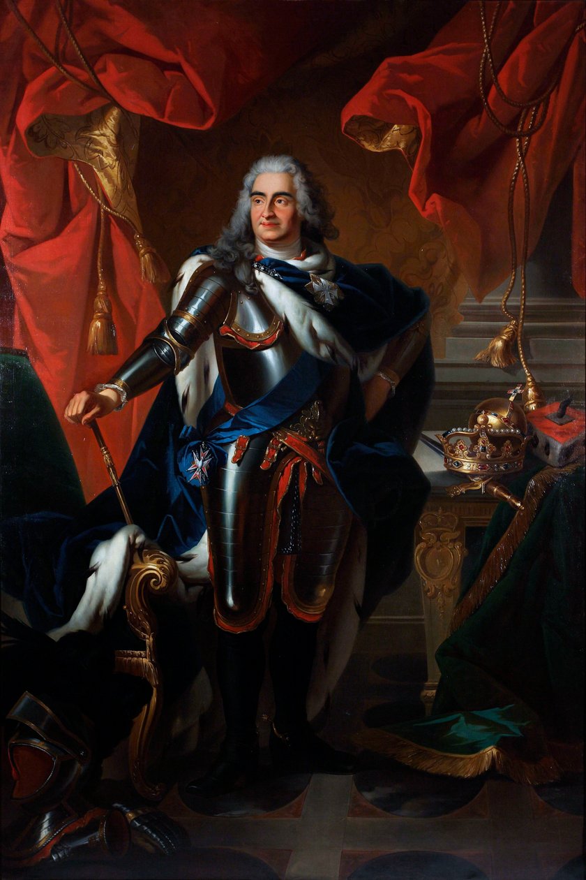 Ritratto di Federico Augusto di Polonia e Sassonia da Louis de (after) Silvestre
