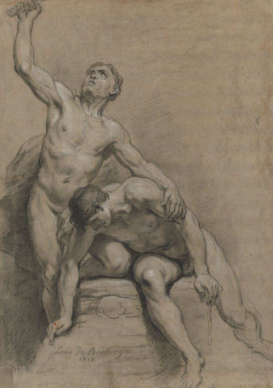 Due nudi maschili da Louis de Boullogne