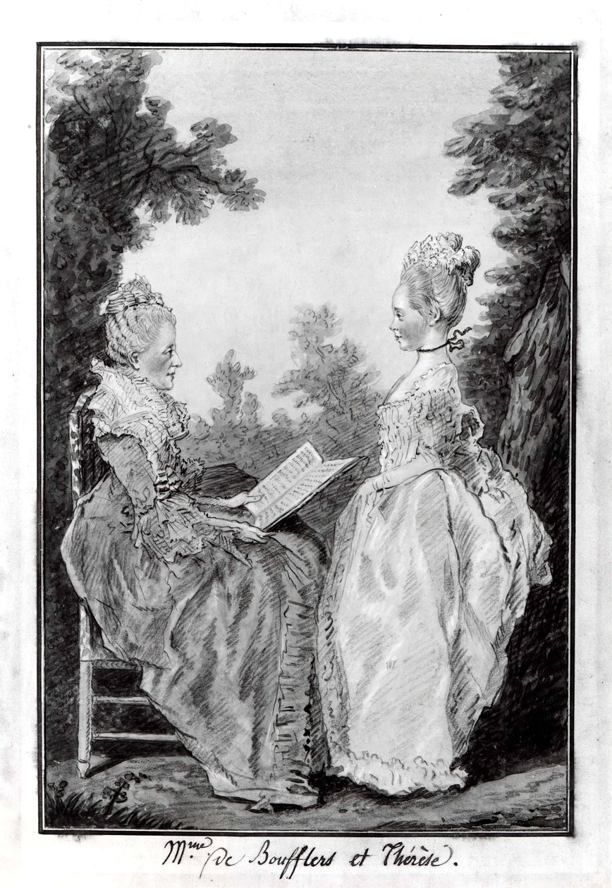 Madame la Comtesse de Boufflers e Thérèse da Louis de Carmontelle
