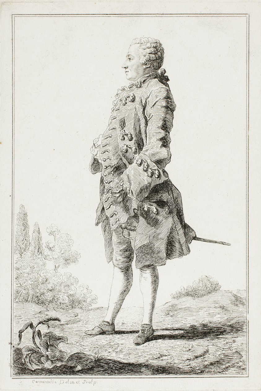 Il barone di Besenval da Louis de Carmontelle