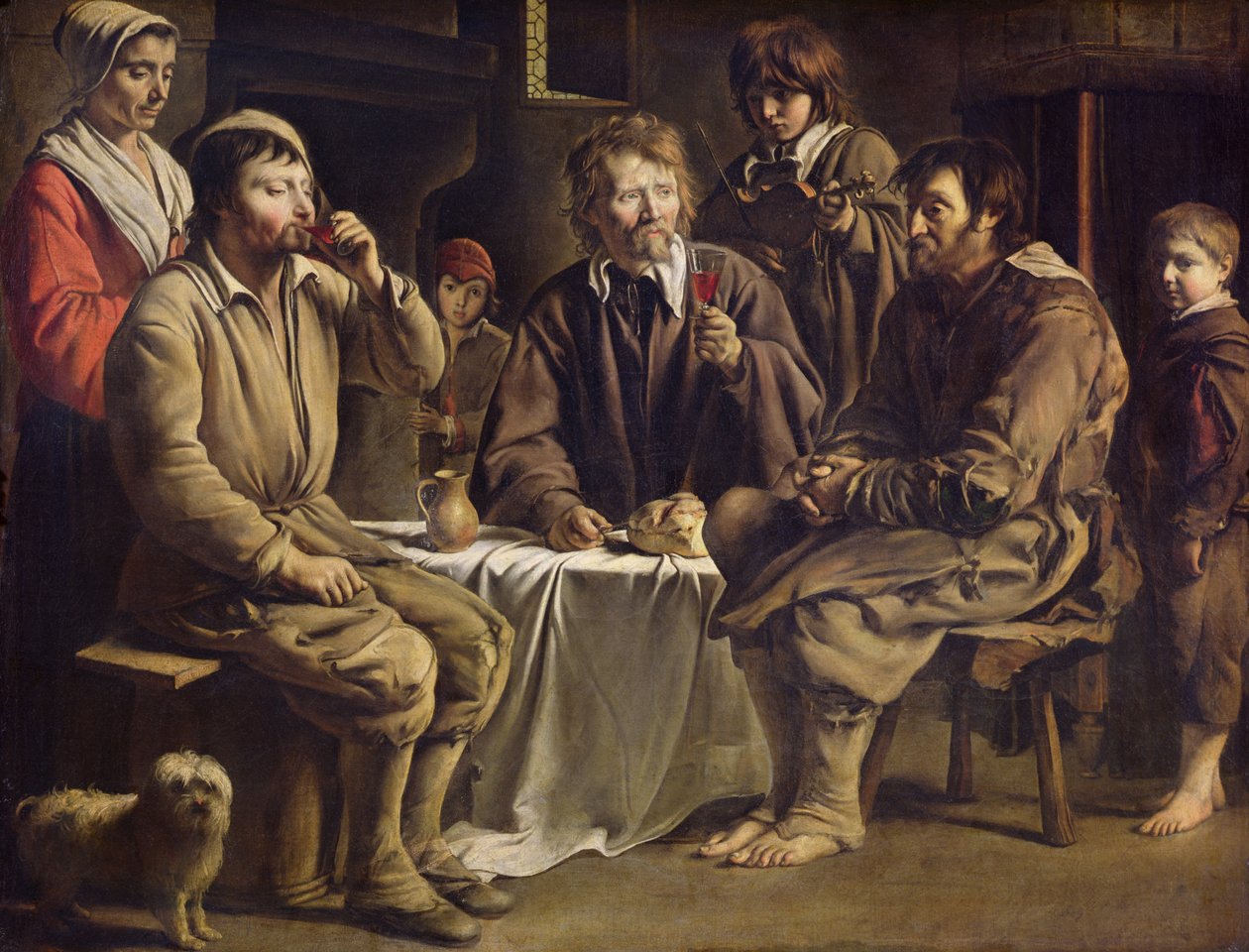 Il pasto del contadino, 1642 da Louis le Nain
