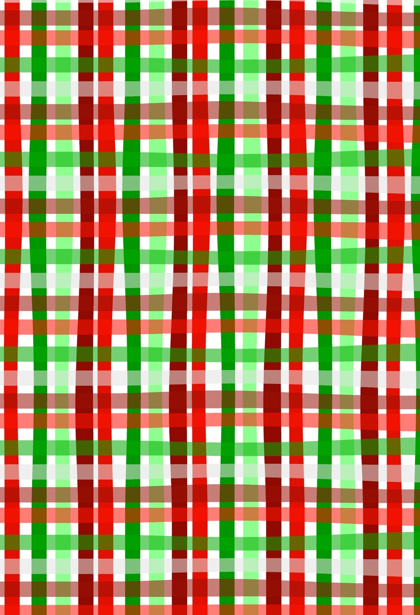 Carta da Regalo di Natale a Quadri, 2017 da Louisa Hereford