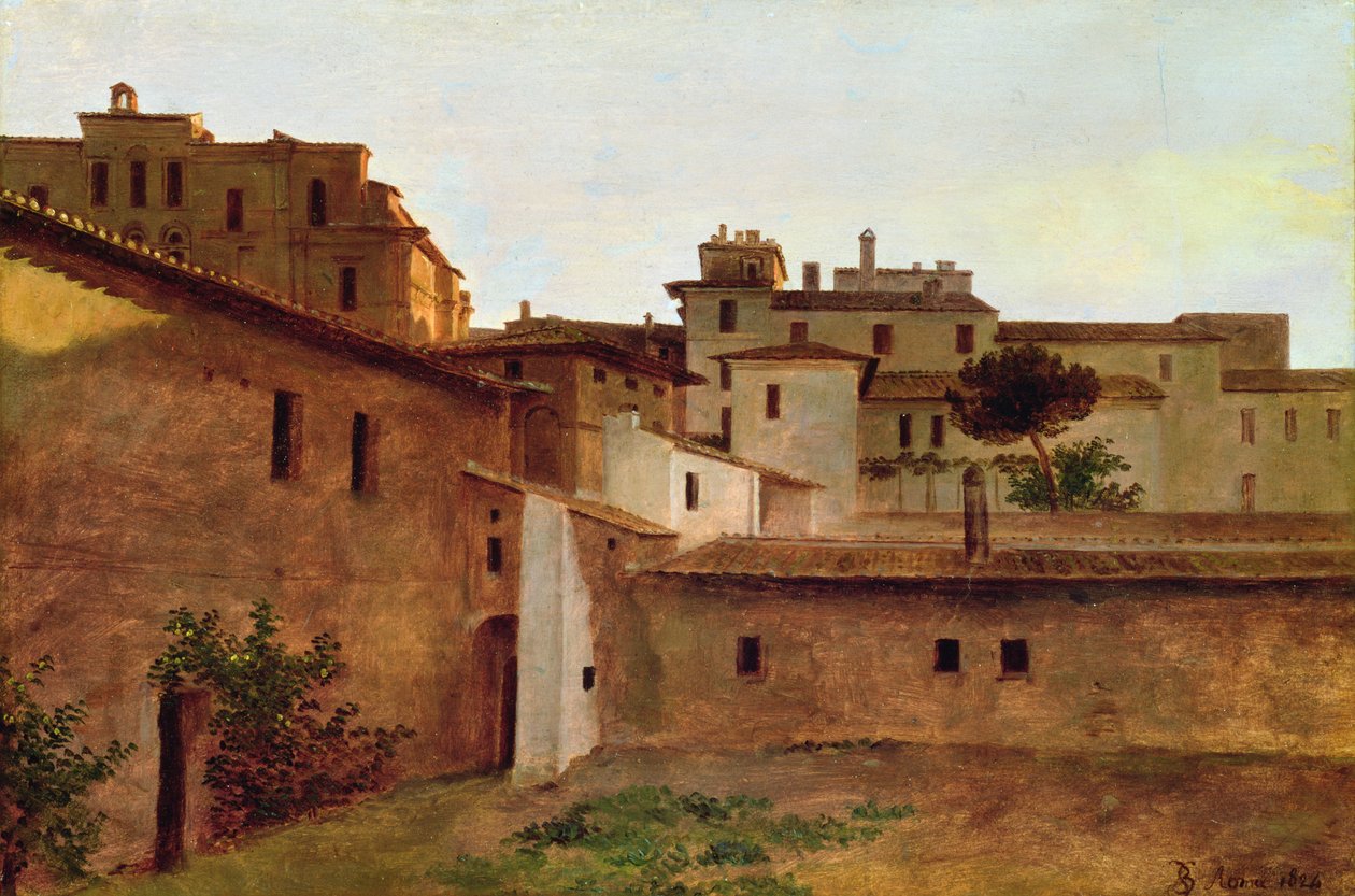 Tetti di Roma, 1824 da Louise Josephine Sarazin de Belmont