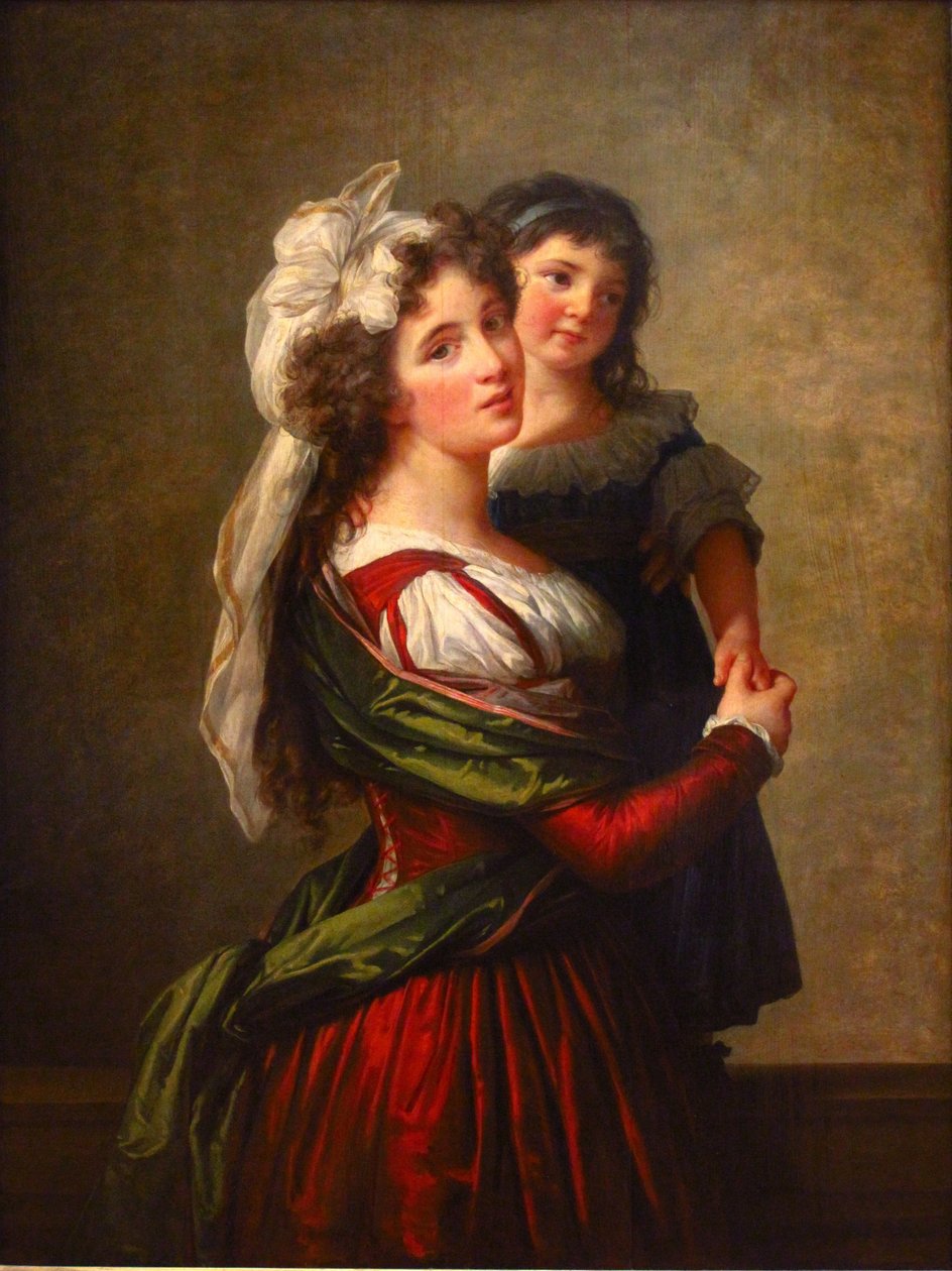 Madame Rousseau e sua figlia da Elisabeth Louise Vigee Lebrun