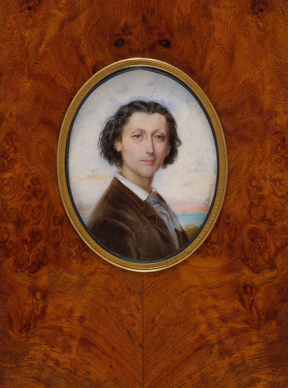 Ritratto del compositore Franz Liszt 1811-1886, 1836 da Louise Besnard née Vaillant