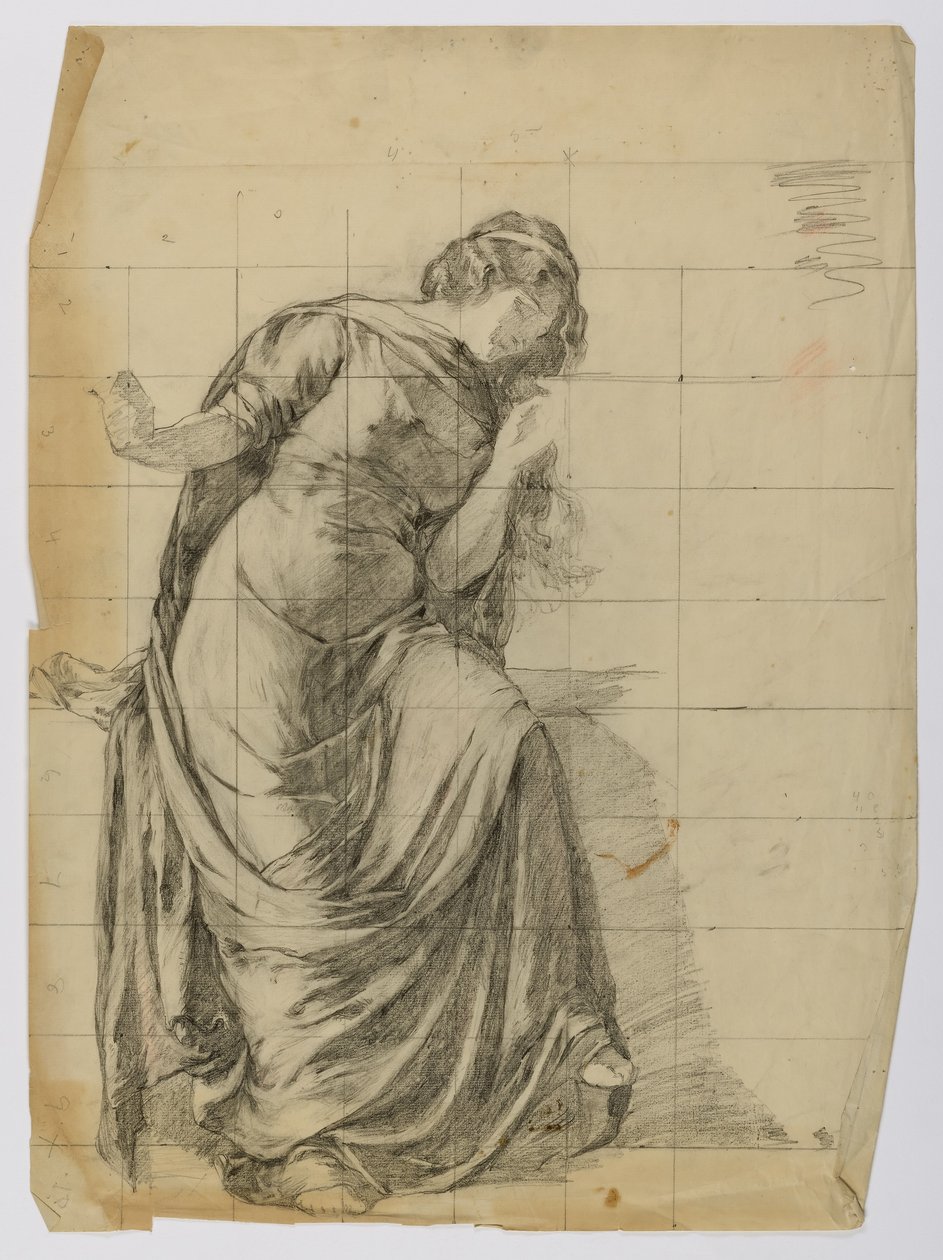 Senza titolo (Figura femminile drappeggiata) da Louise Cox