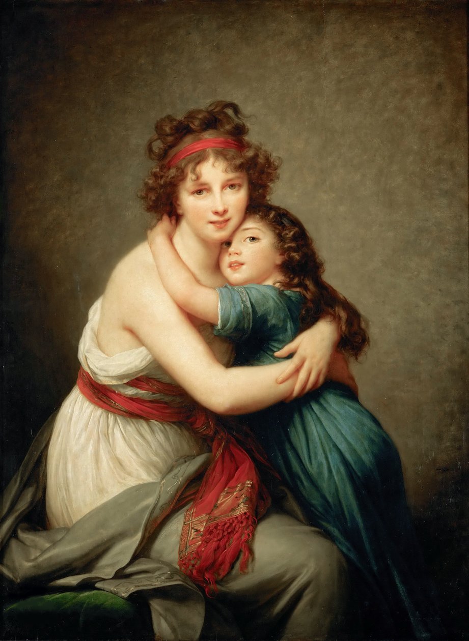 Autoritratto con sua figlia Julie da Elisabeth Louise Vigee Lebrun