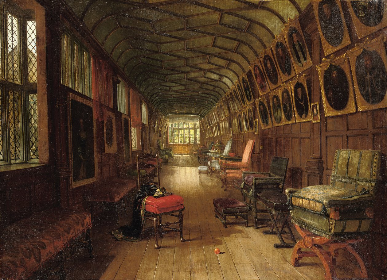 La Galleria Marrone, Knole, Kent da Louise Ingram Rayner