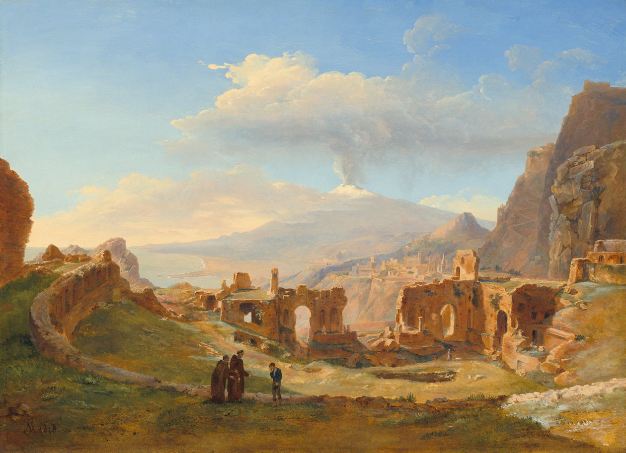 Il Teatro Romano di Taormina da Louise Josephine Sarazin de Belmont