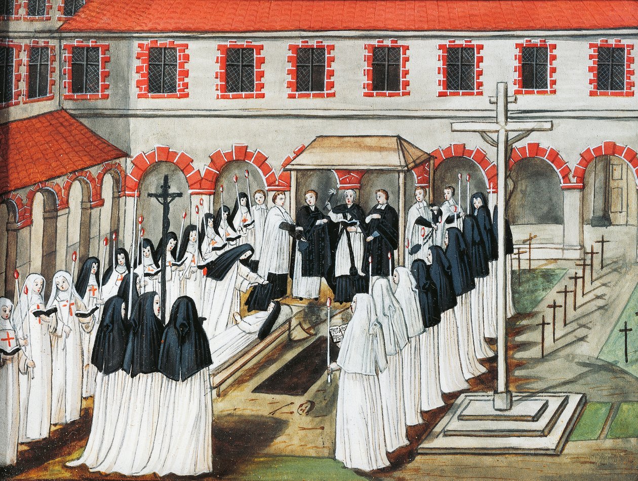 Abbazia di Port-Royal des Champs, La sepoltura di una suora da Louise Magdeleine Hortemels