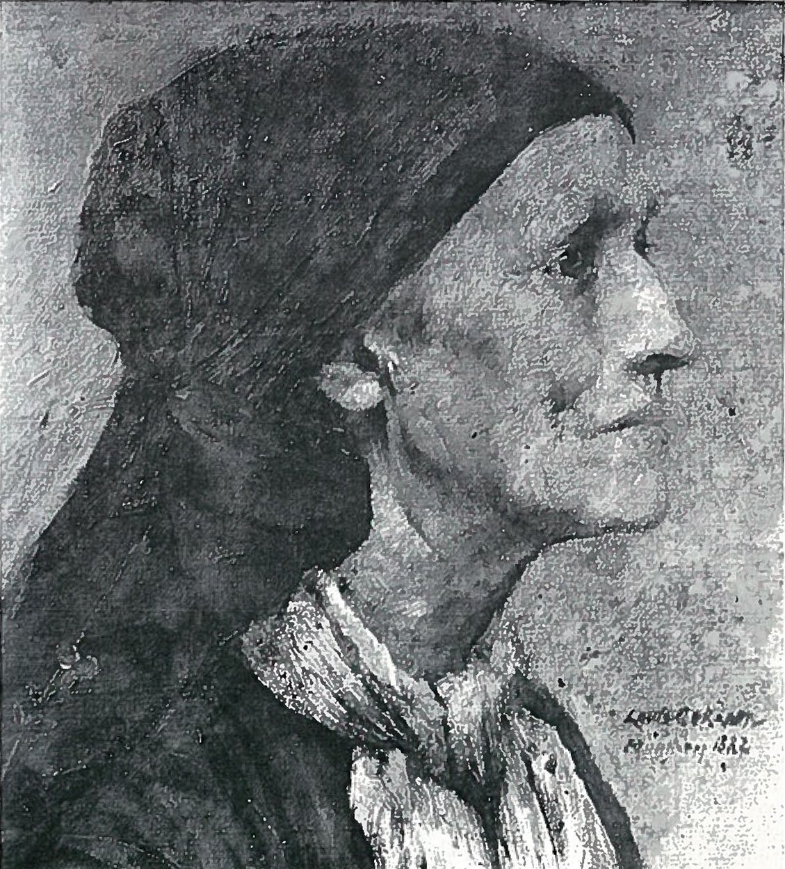 Vecchia donna da Lovis Corinth