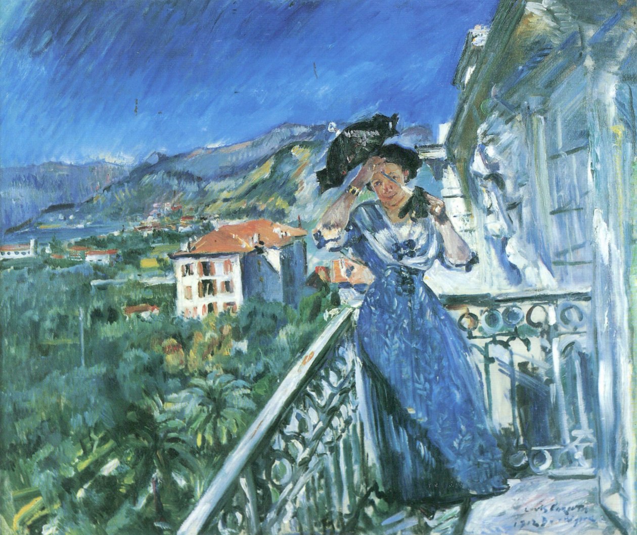Scena sul balcone a Bordighera da Lovis Corinth