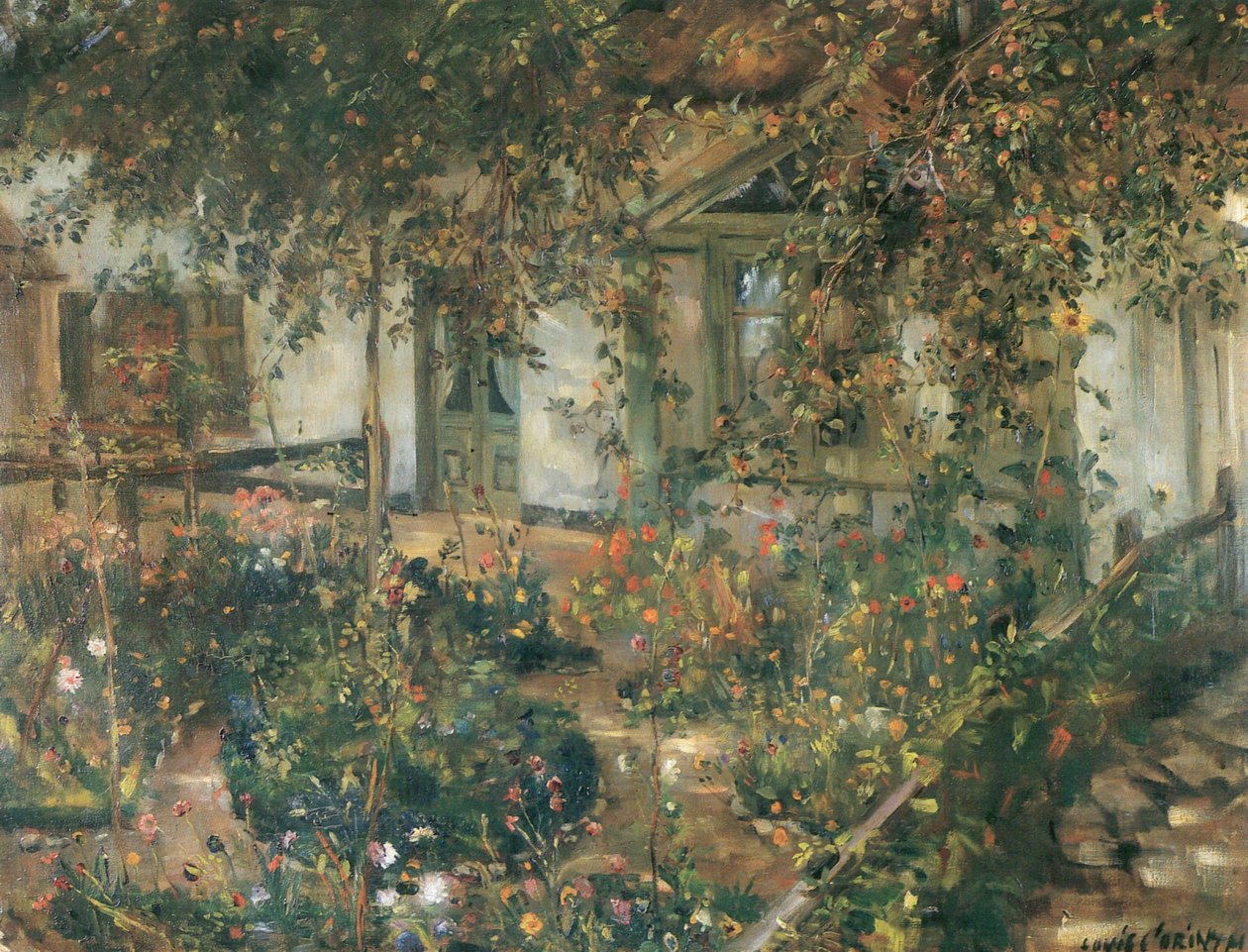 Giardino fiorito da Lovis Corinth